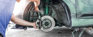 Fixing the brakes on a car