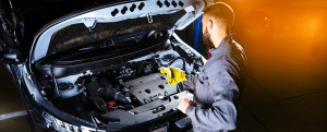 Looking under the hood of a car